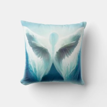 Angel Wings Throw Pillow by MemorialGiftShop at Zazzle