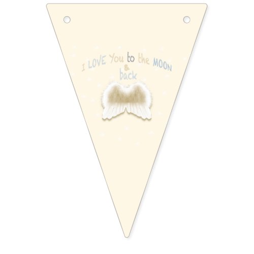 Angel Wings Triangle Party Bunting Banner