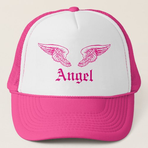 Angel wings trucker hat