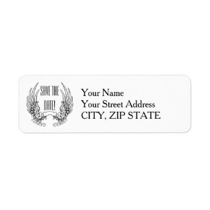 Angel Wings Wedding Return Address Labels
