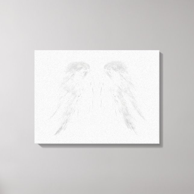 ANGEL WINGS White Canvas Print (Front)