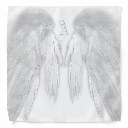 ANGEL WINGS White Custom Monogram Bandana