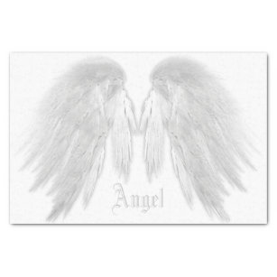 Angel Wing Silver Tissue Paper