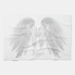 Angel Wings White Custom Name Towel at Zazzle