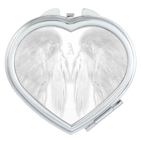 ANGEL WINGS White Monogram Vanity Mirror