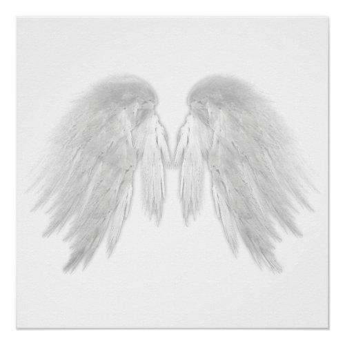 ANGEL WINGS White Poster