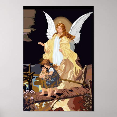  Angel  Wings with children Poster
