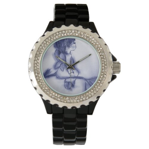 Angel Wishing On A Star _ Blue Tint Watch