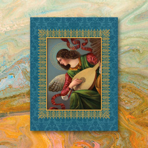 Angel with a Lute Card