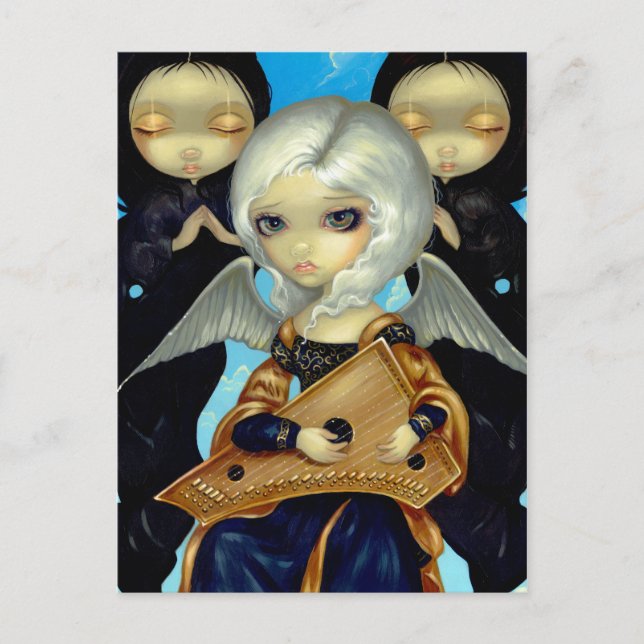 "Angel with a Psaltery" Postcard (Front)