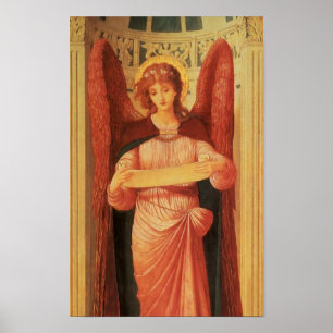 Angel with a Scroll by John Melhuish Strudwick Poster