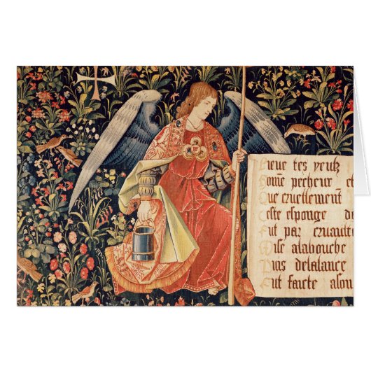 Angel with a sponge attached to a rod cards (Front Horizontal)