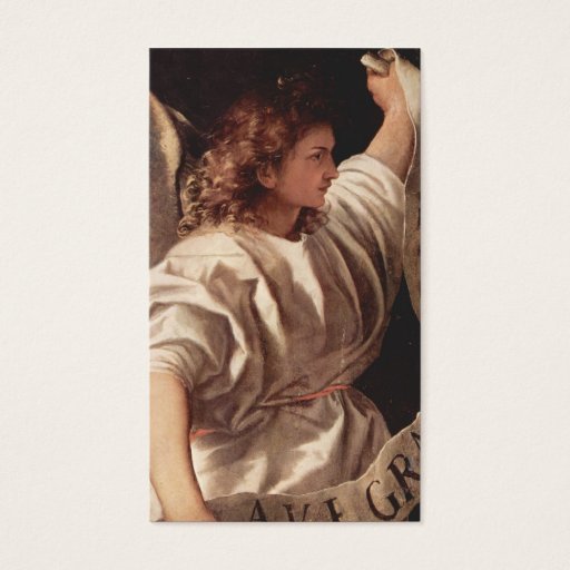 Customizable Angel with Banner 1522 Business Card