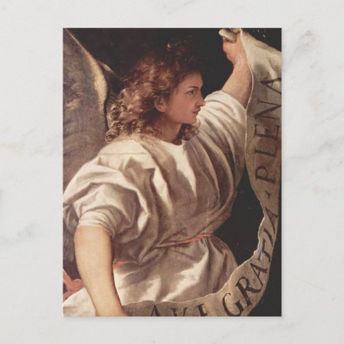 Angel with Banner 1522 Postcard