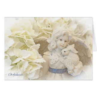Angel with bunny cards