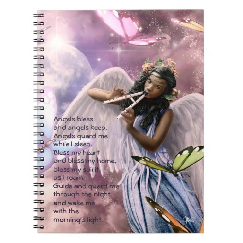 Angel with Butterflies Custom Gift Notebook