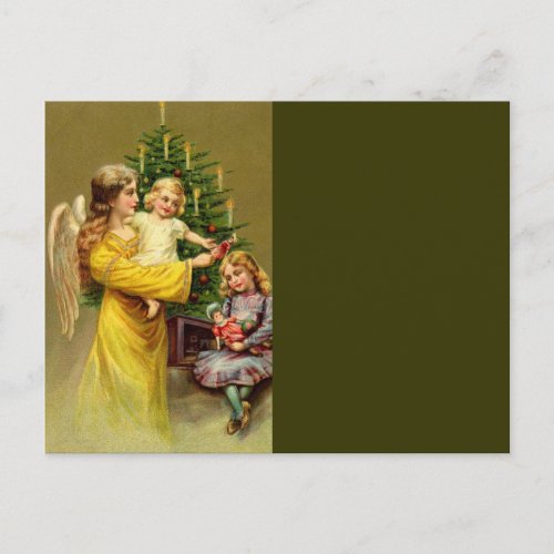 Angel with Children and Tree Postcard