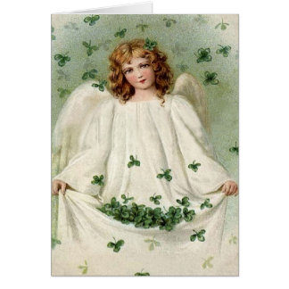 Angel with Clover St. Patrick's Day Card