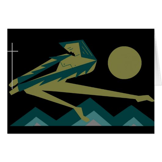 Angel With Cross Cards (Front Horizontal)