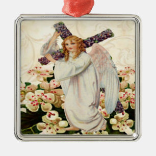 Angel With Cross Ornament