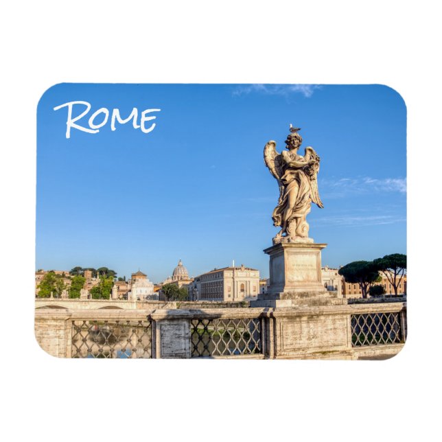 Angel with Crown of Thorns - Sant'Angelo, Rome Magnet (Horizontal)