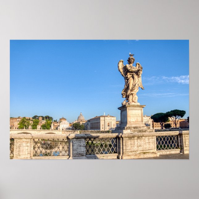 Angel with Crown of Thorns - Sant'Angelo, Rome Poster (Front)