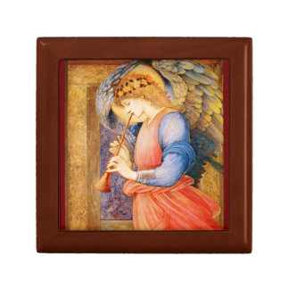 Angel with flageolet Burne-Jones vintage art Gift Box