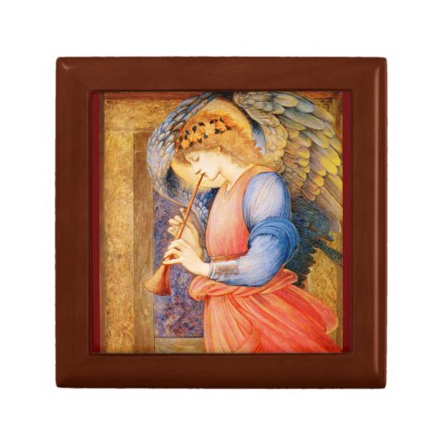 Angel with flageolet Burne_Jones vintage art Gift Box