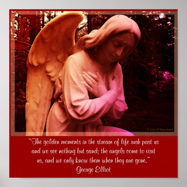 Angel with George Elliot quote poster (Front)