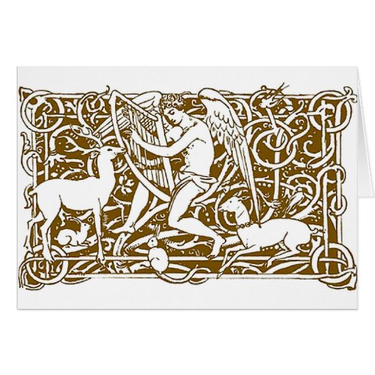 Angel with Harp Cards (Front Horizontal)