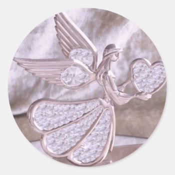 Angel With Heart Sticker by ggbythebay at Zazzle
