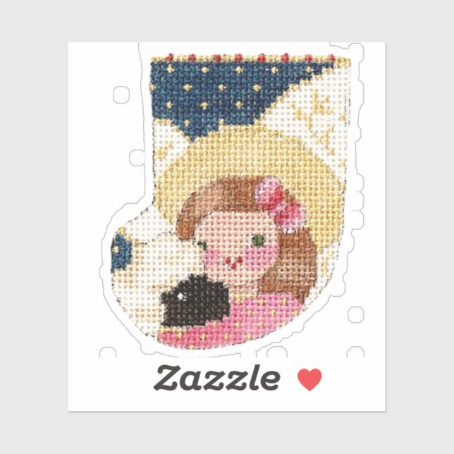 Angel with Lamb Sticker (Sheet)