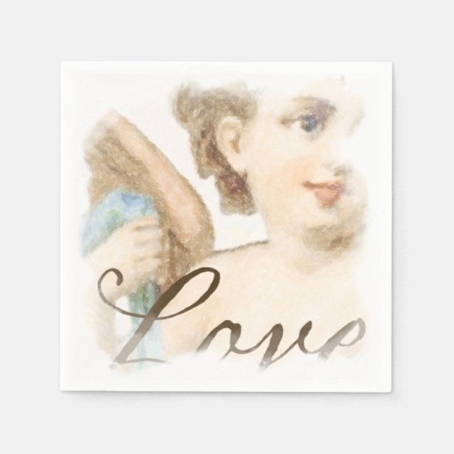 Angel with Love Napkins (Front)