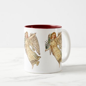 Angel With Palm Leaf Mug by justcrosses at Zazzle