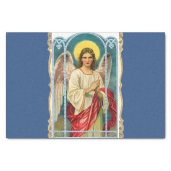 Angel With Pink Ribbon Praying Tissue Paper by justcrosses at Zazzle