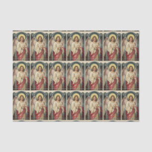 Angel With Pink Ribbon Tissue Paper