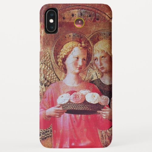 ANGEL WITH PINK WHITE ROSES iPhone XS MAX CASE