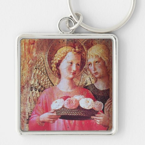 ANGEL WITH ROSES by Fra Angelico Keychain