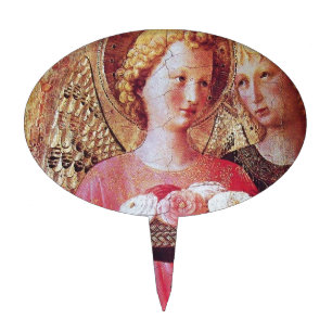 ANGEL WITH ROSES CAKE TOPPER