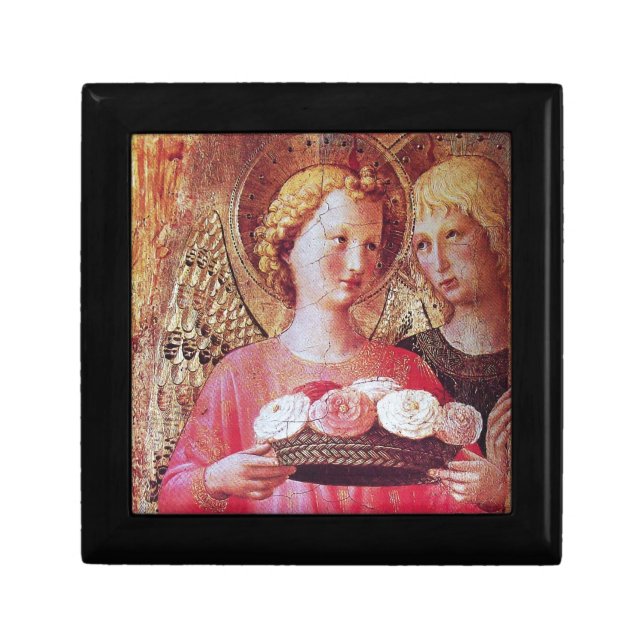 ANGEL WITH ROSES JEWELRY BOX (Front)