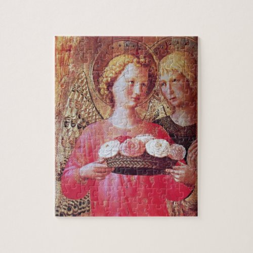 ANGEL WITH ROSES JIGSAW PUZZLE