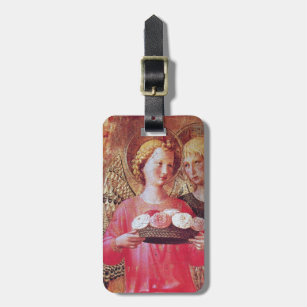 ANGEL WITH ROSES LUGGAGE TAG