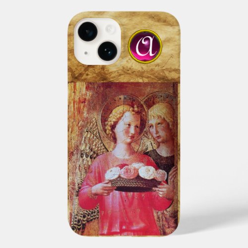 ANGEL WITH ROSES MONOGRAM Case_Mate iPhone 14 CASE