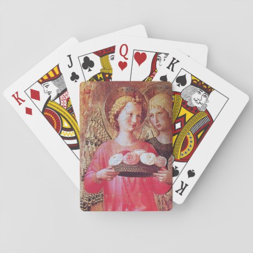 ANGEL WITH ROSES PLAYING CARDS