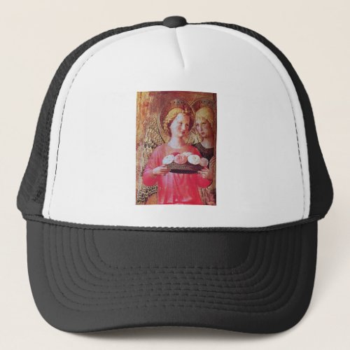 ANGEL WITH ROSES TRUCKER HAT