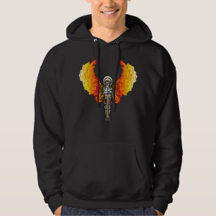 Angel with Sword & Wings of Fire Hoodie