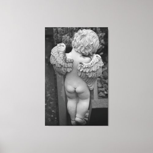 Angel with the back to do canvas print