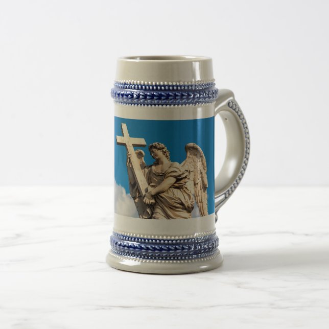 Angel with the Cross  Beer Stein (Front Right)