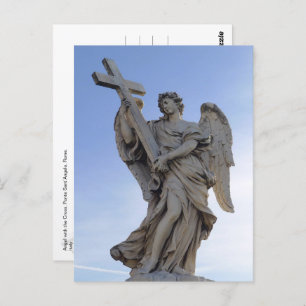 Angel with the Cross, Rome, Italy -  Postcard