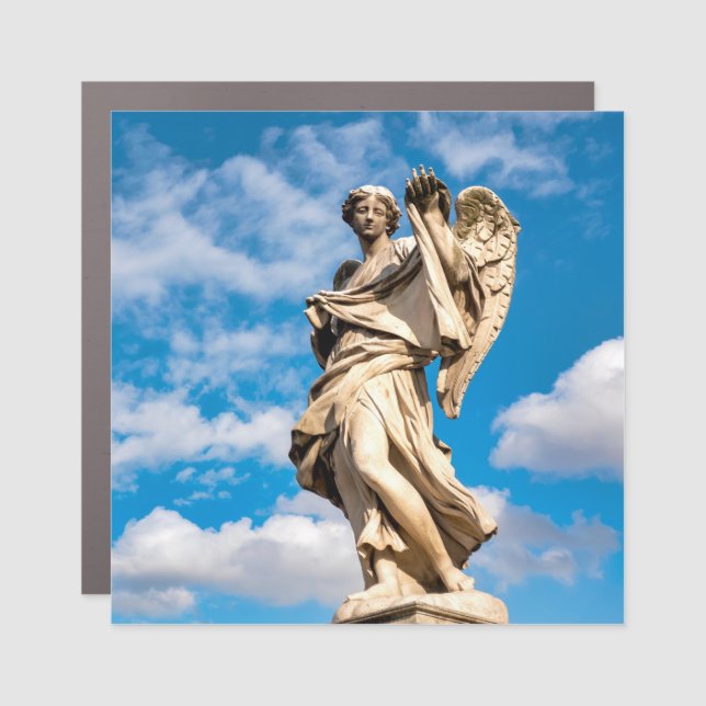 Angel with the Sudarium Car Magnet (Front)
